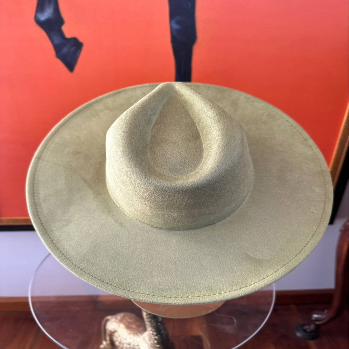 Classic Wide Brim Suede Hat