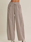 Brown Barrel Pants