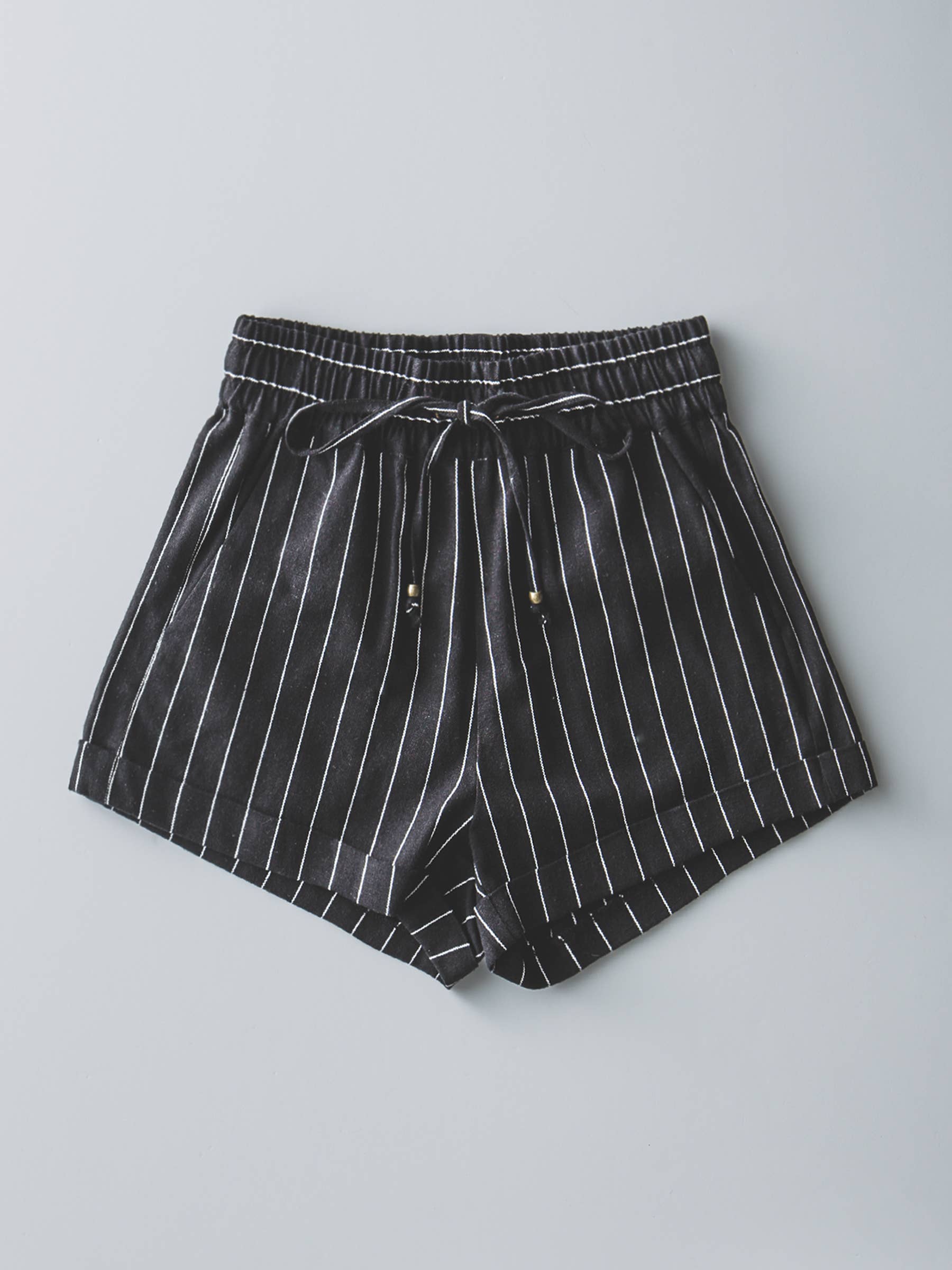 Relaxed Fit Linen Blend Shorts