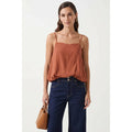 Billowy Cami Top With Bubble Hem