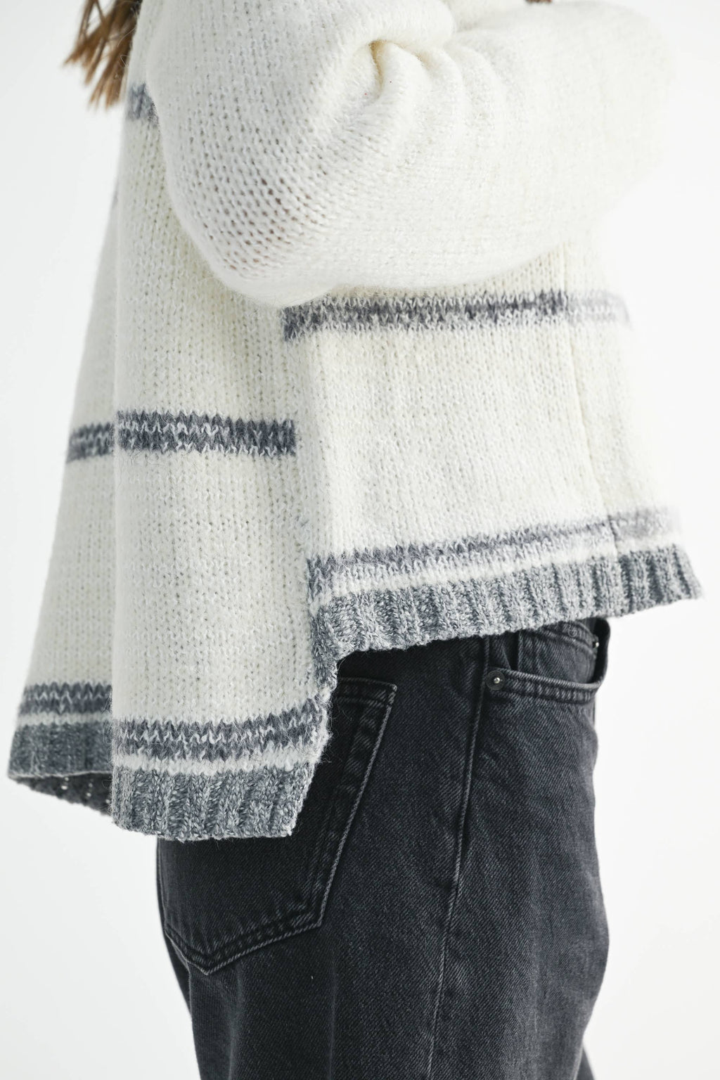 Mona Knit Stripe Pullover Sweater