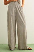 Striped Wide Leg Trouser