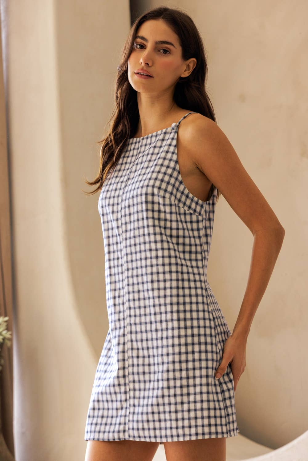 Gingham Mini Dress