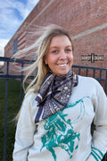 Charcoal Paisley Rag