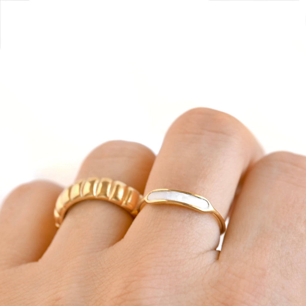 Dainty Mother of Pearl Ring