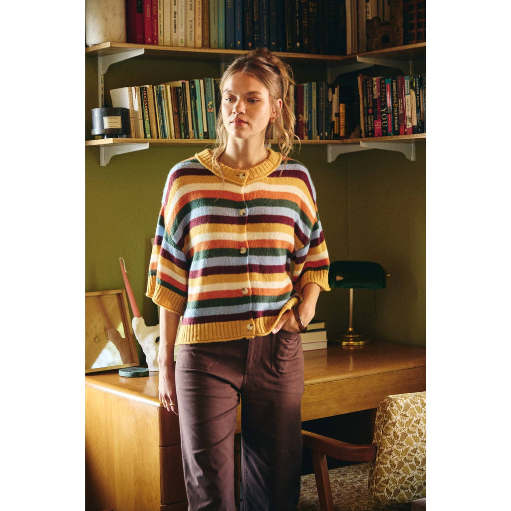 Multi Stripe Cardigan