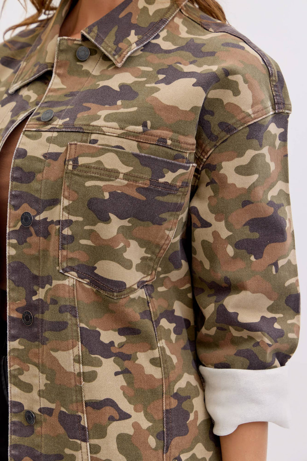 Cello Camo Oversized Jacket
