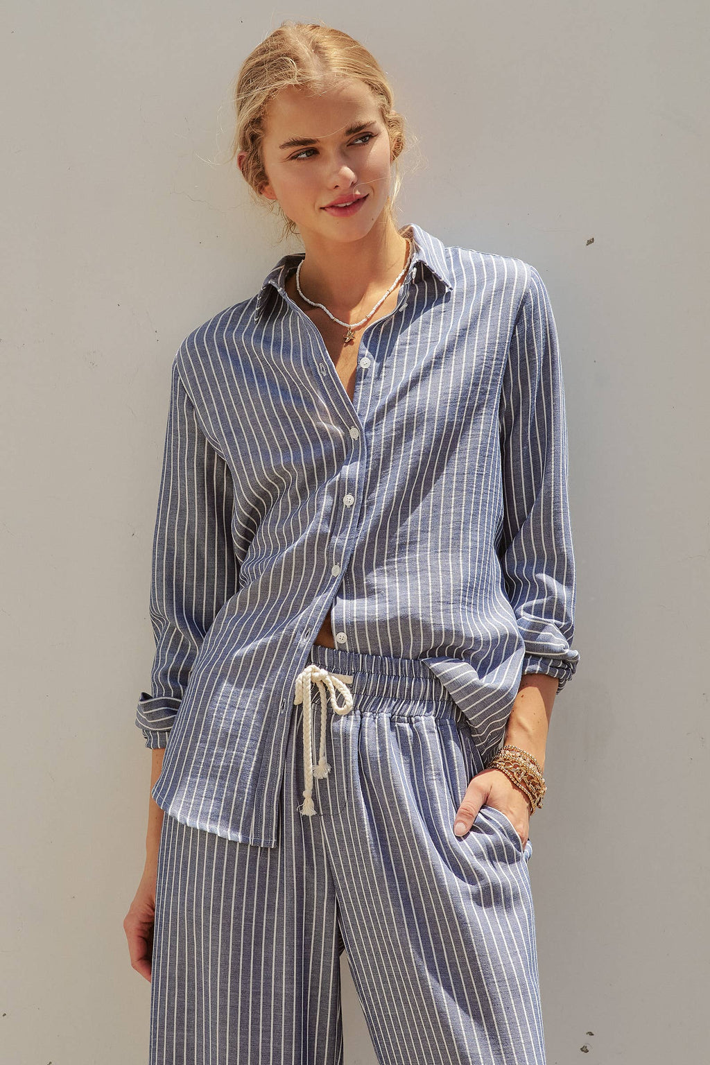 Linen LS Button-Down
