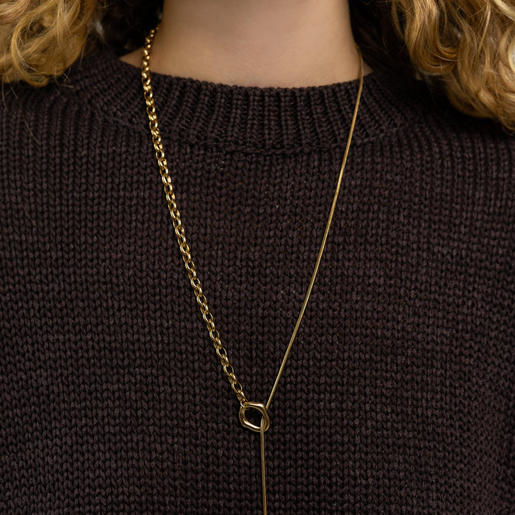 Dual Chain Toggle Necklace