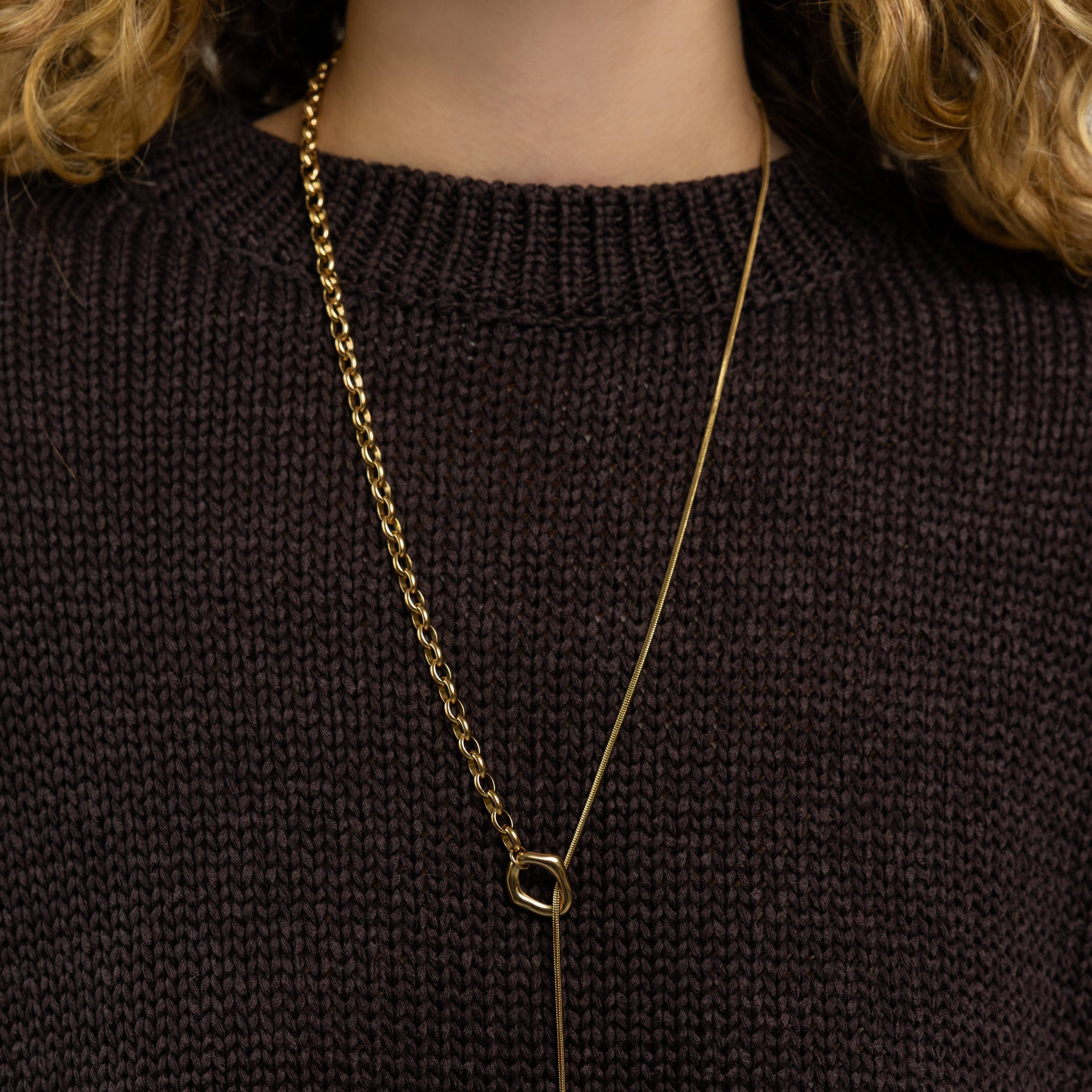 Dual Chain Toggle Necklace