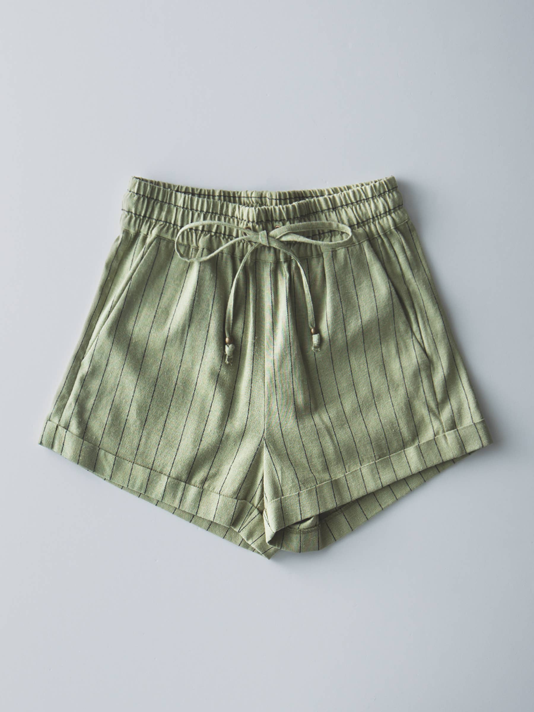 Relaxed Fit Linen Blend Shorts