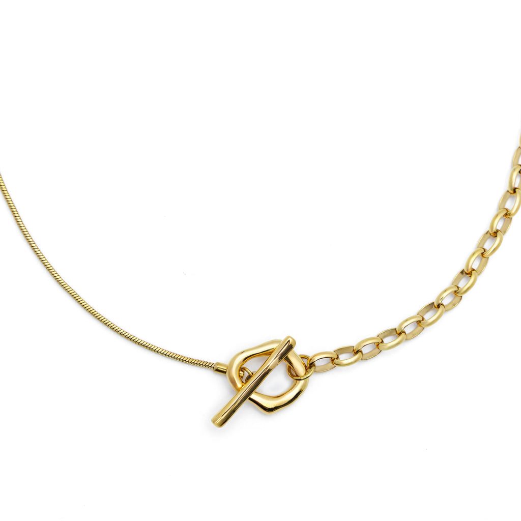 Dual Chain Toggle Necklace