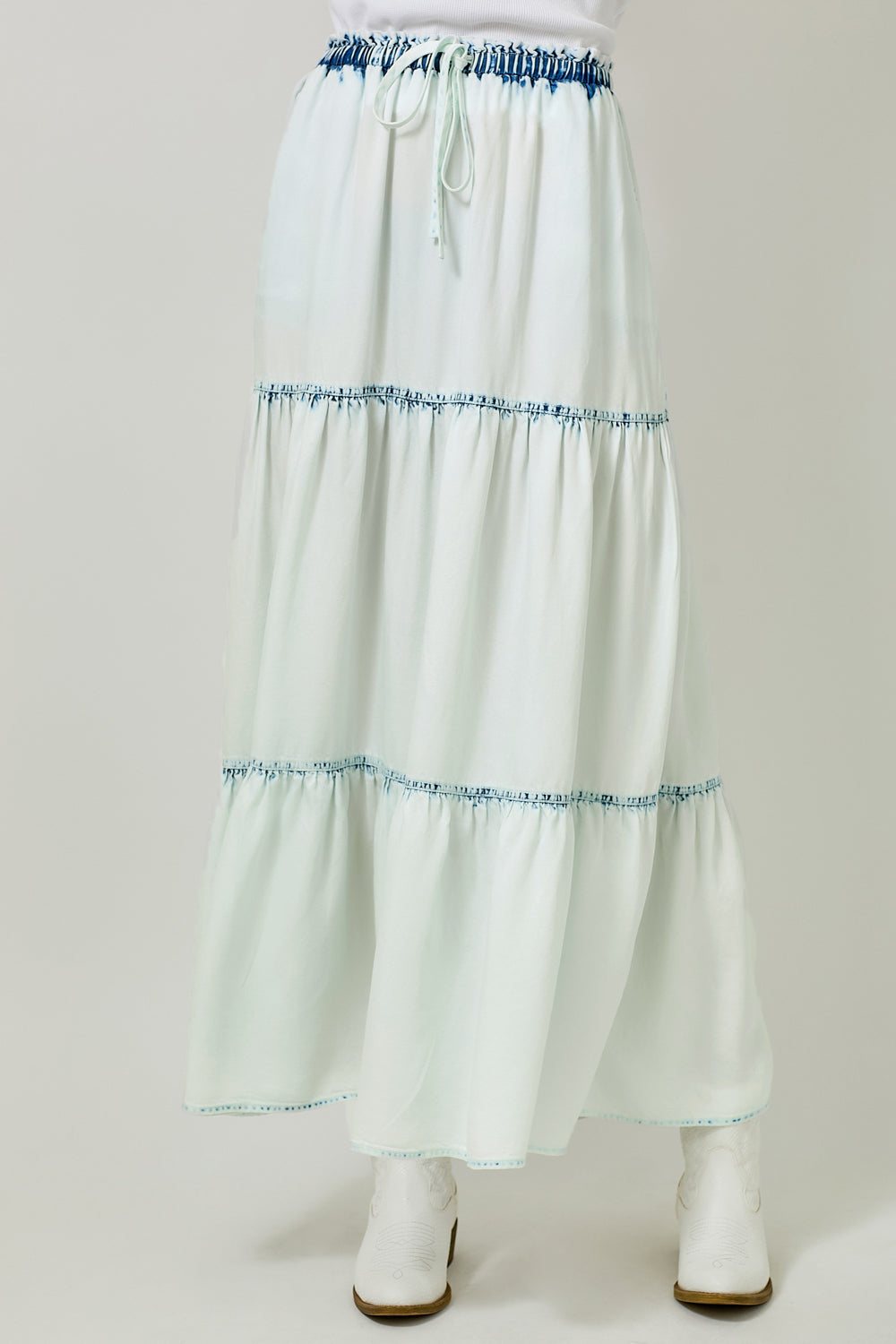 Long Tiered Skirt