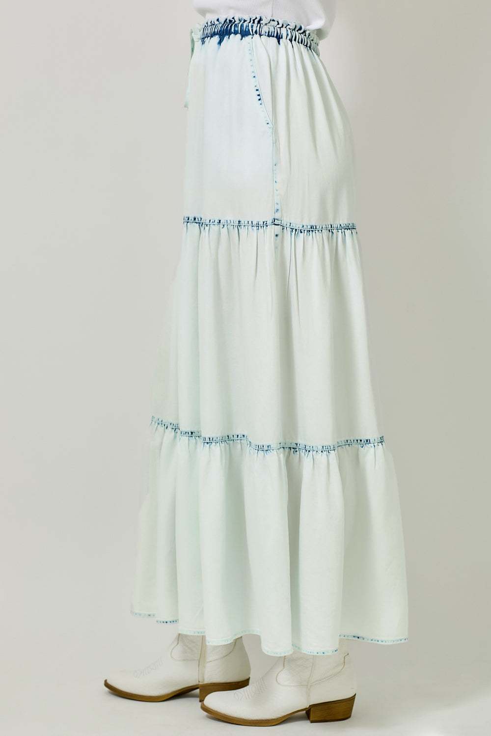 Long Tiered Skirt