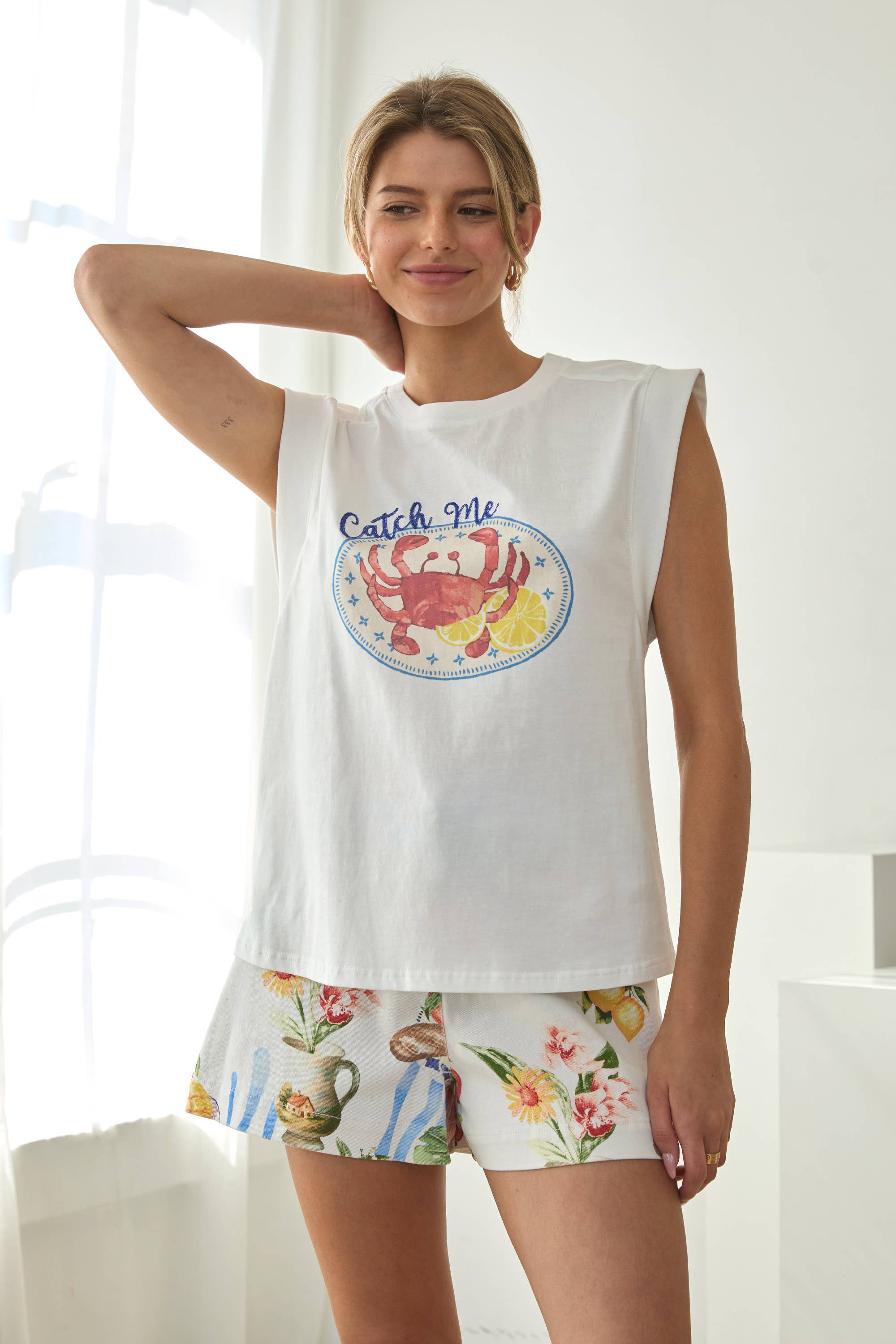 Crab Sleeveless Tee