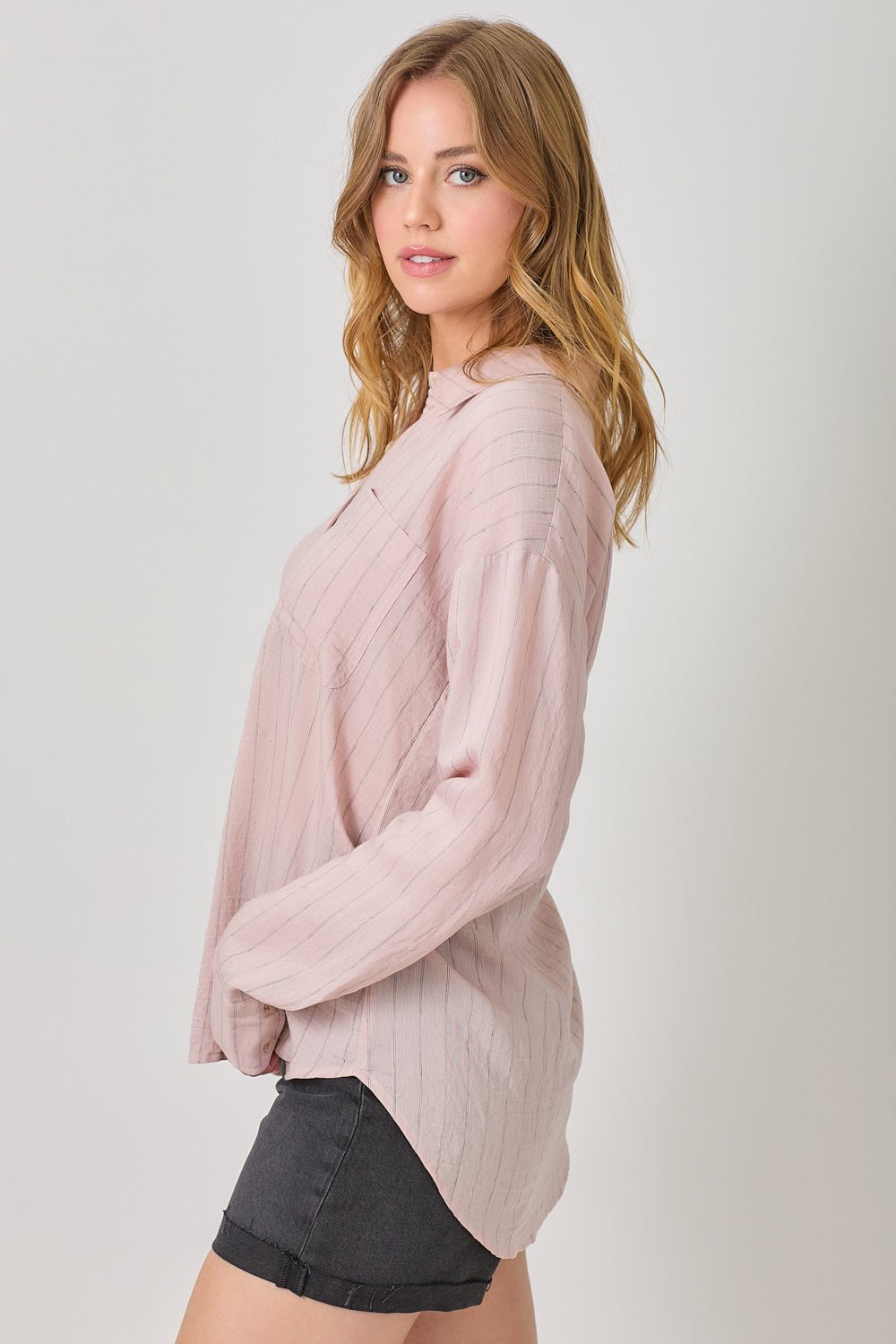Button Down Pinstripe Shirt