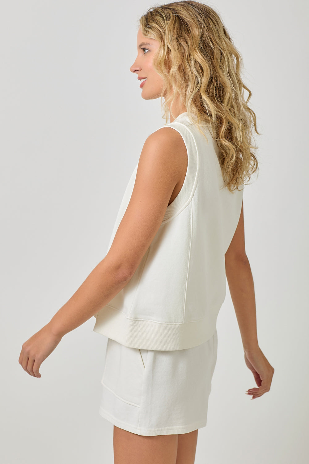 Sleeveless Terry Top