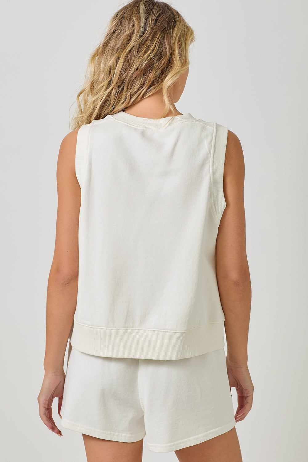 Sleeveless Terry Top