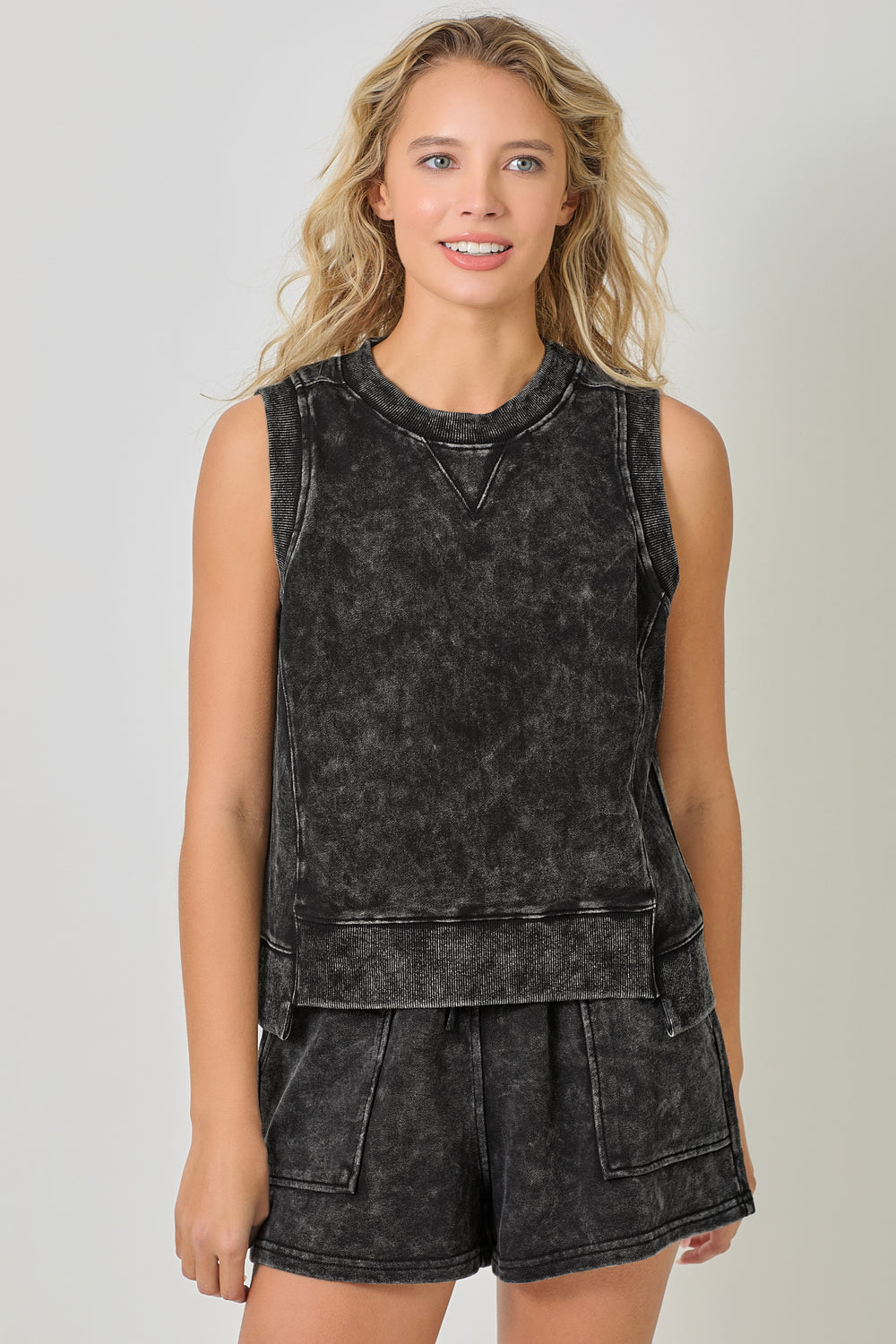Sleeveless Terry Top