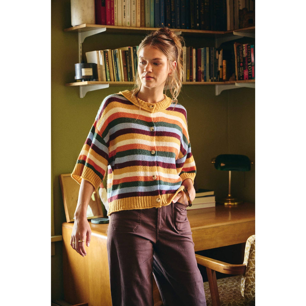 Multi Stripe Cardigan