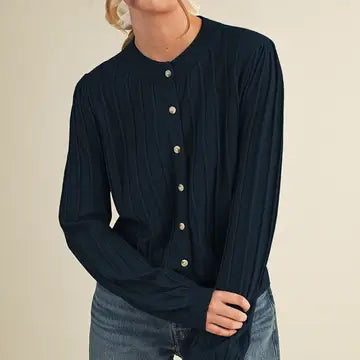 Ribbed Sweater Cardigan