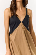 Colorblock Tank Midi Dress