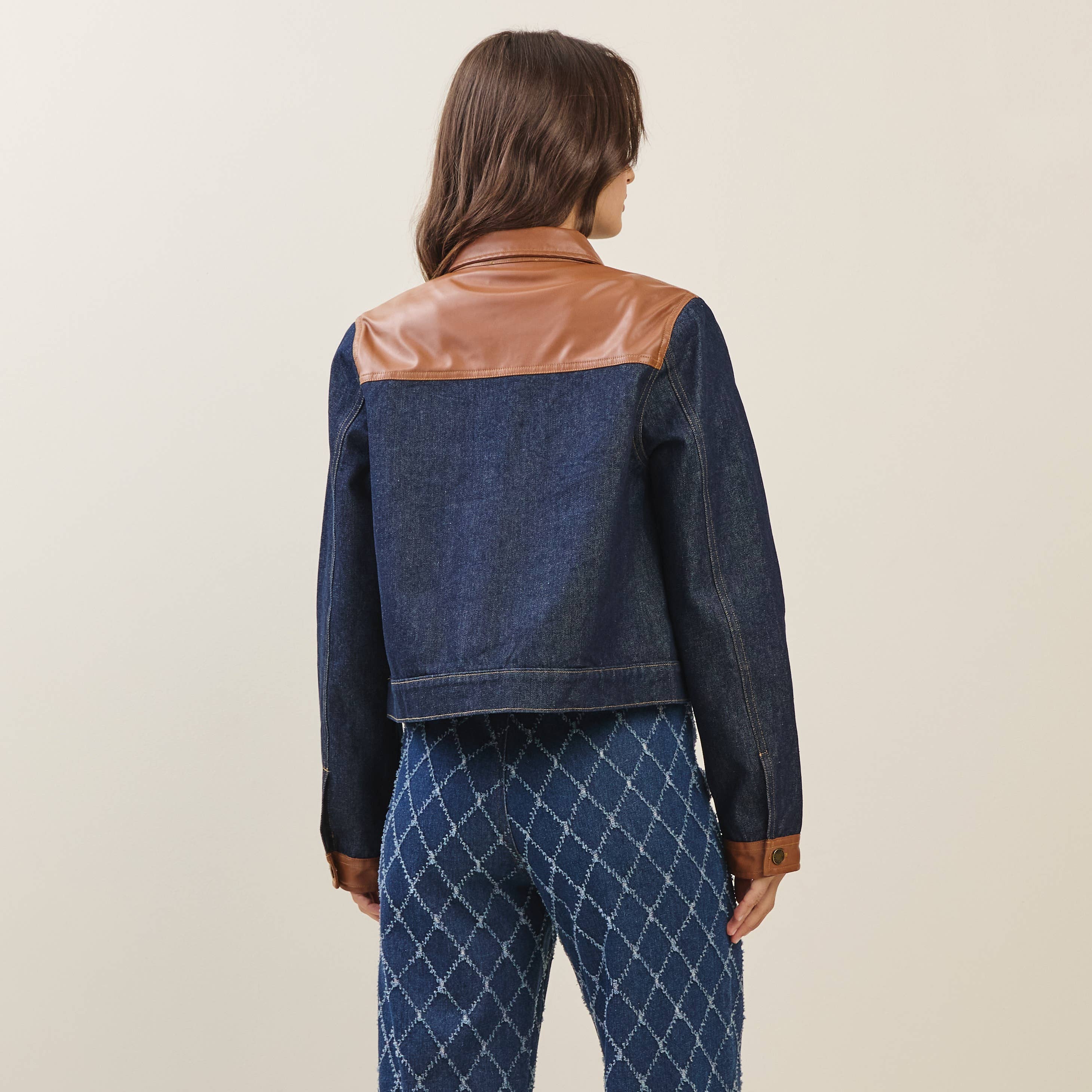 Denim and Leather Jacket