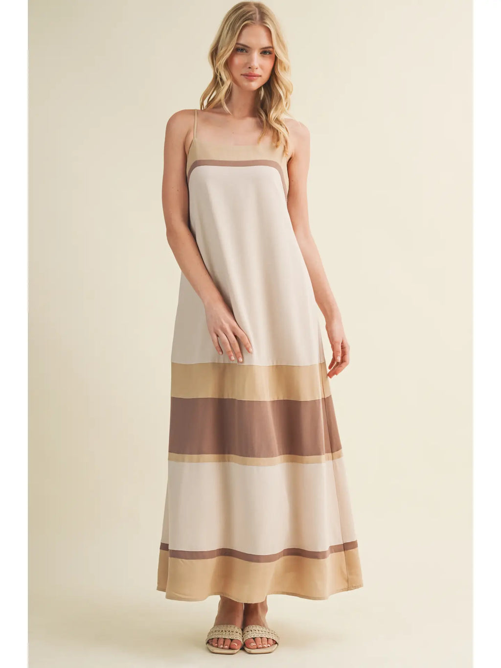Color Block Cami Dress