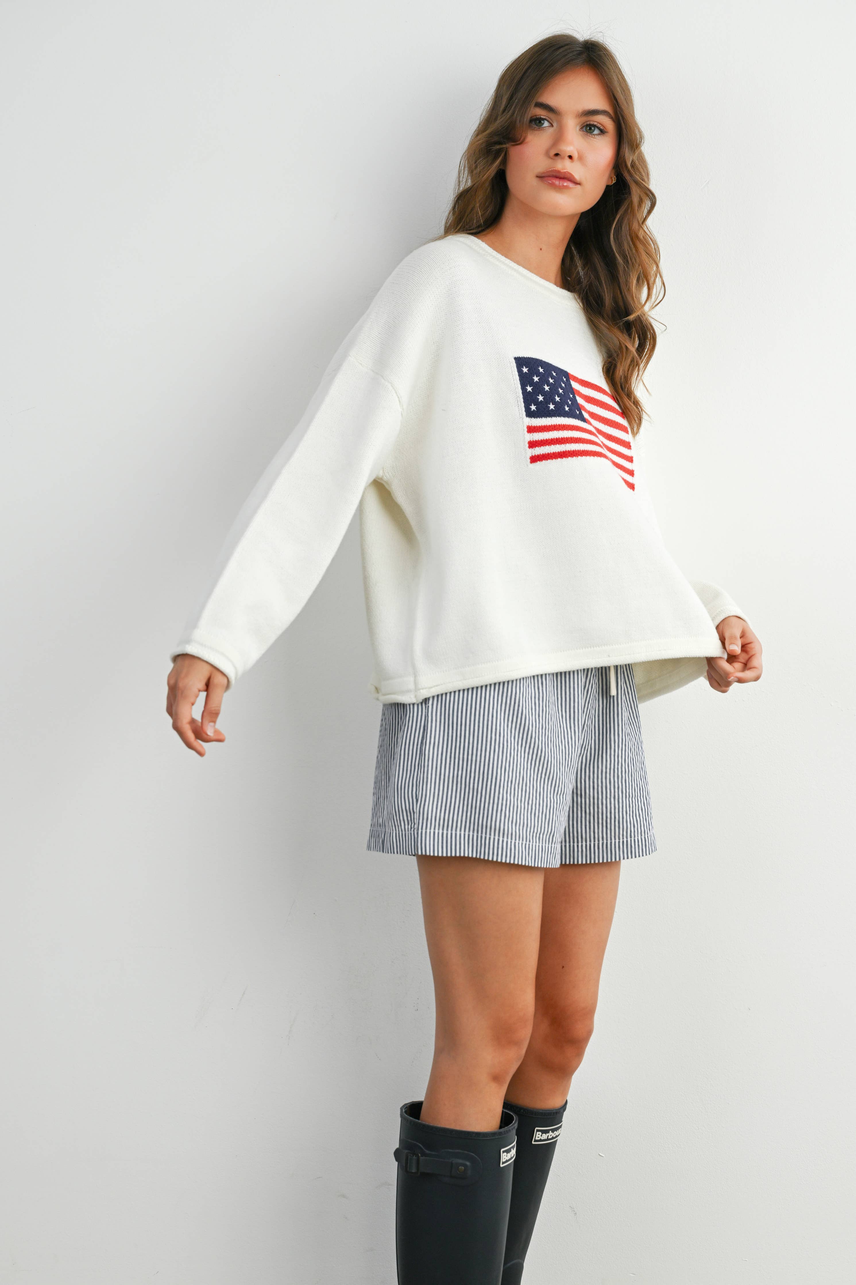 Flag Knit LS