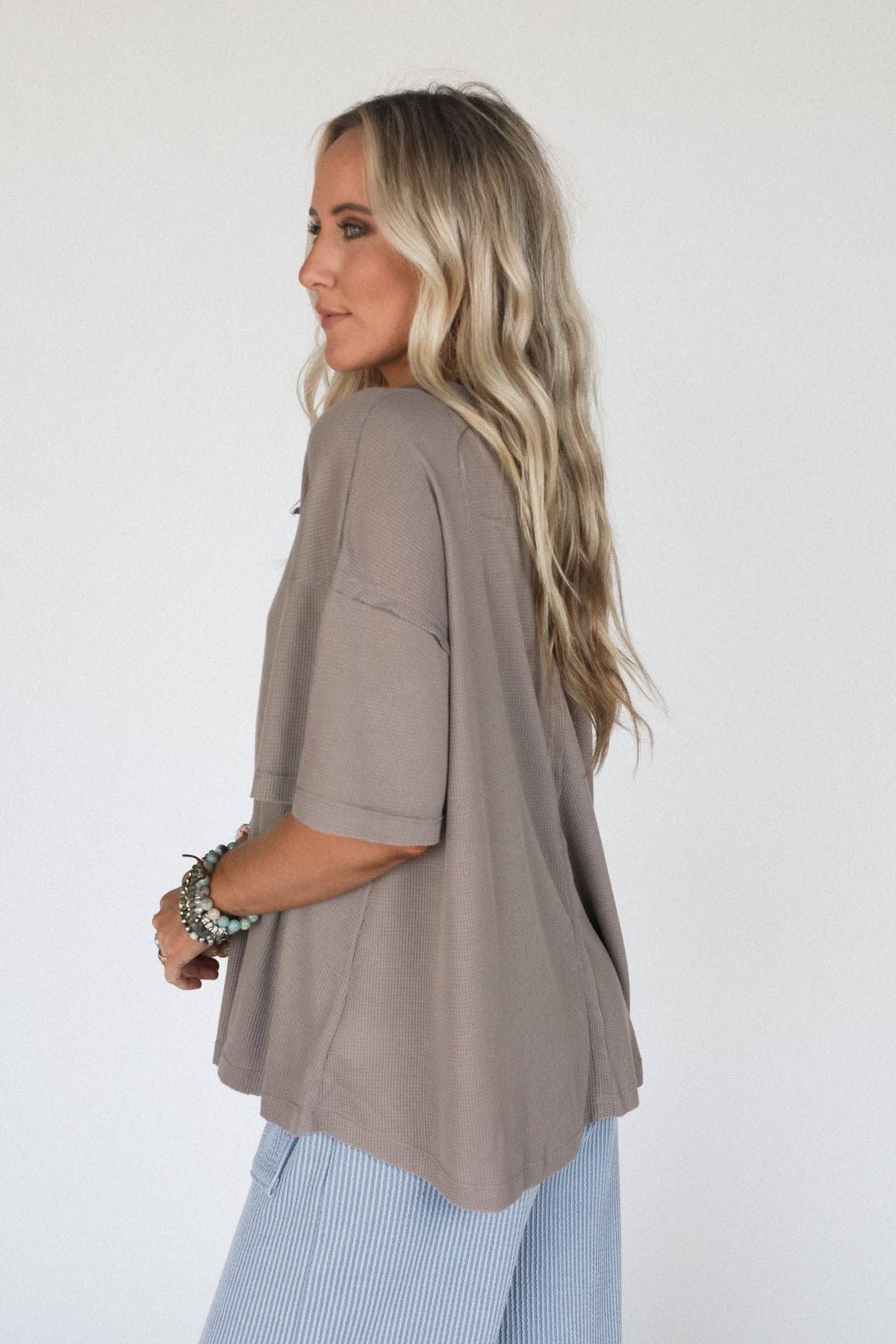 Soft Plume Henley Top