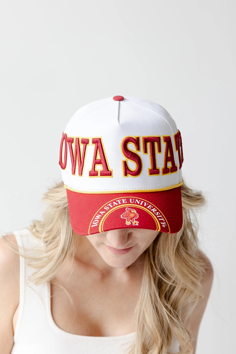 Iowa State White/Crimson Hat