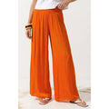 Smocked Wide Leg Pant