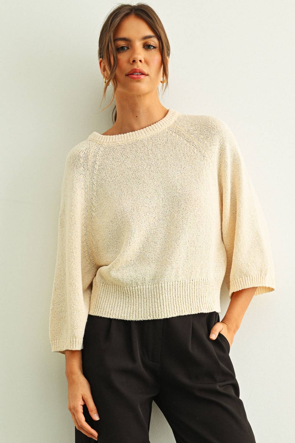 Round Neck Knit Top
