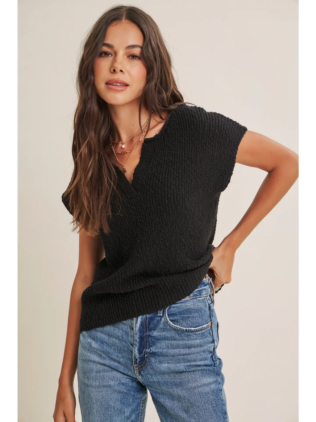 SS Slub Sweater Top