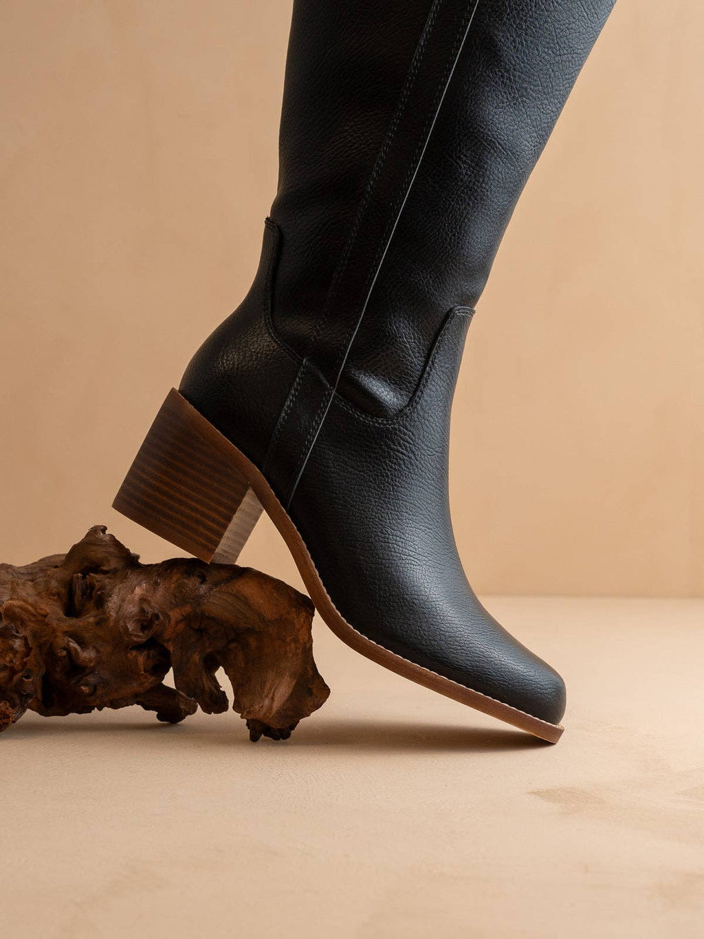 The Harriet | Black Tall Riding Boot