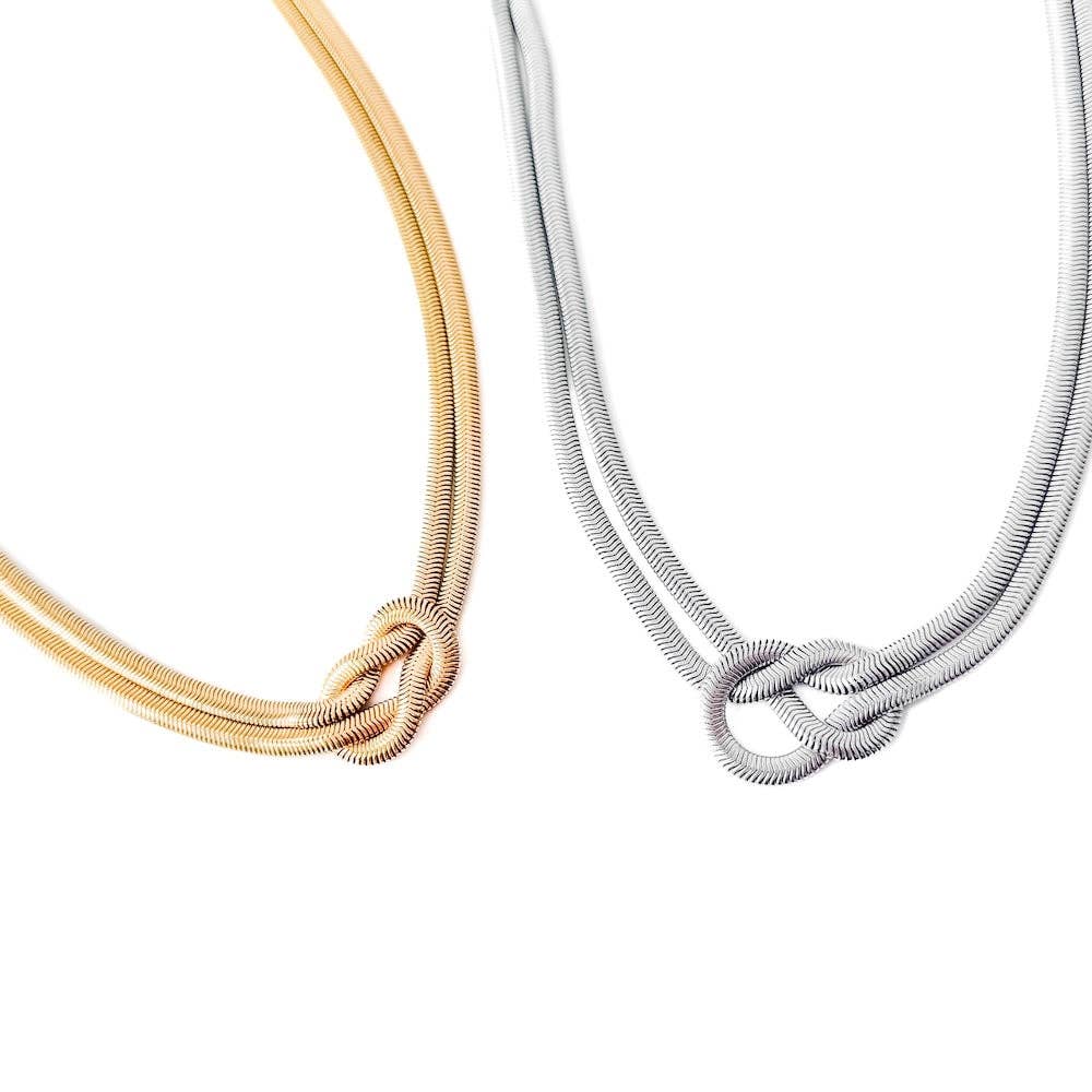 Talia Tied Knot Necklace