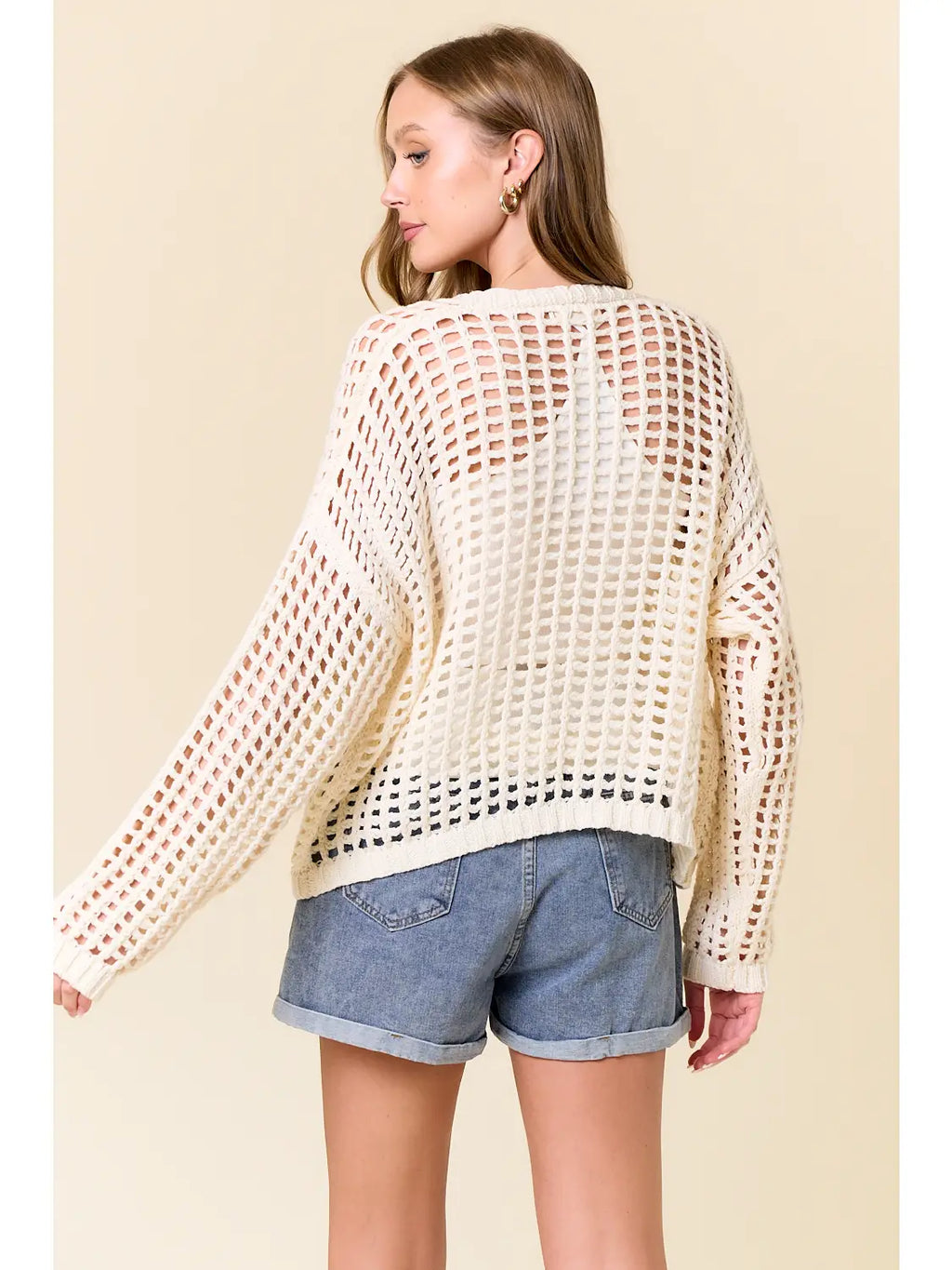 Crochet Open Cardigan