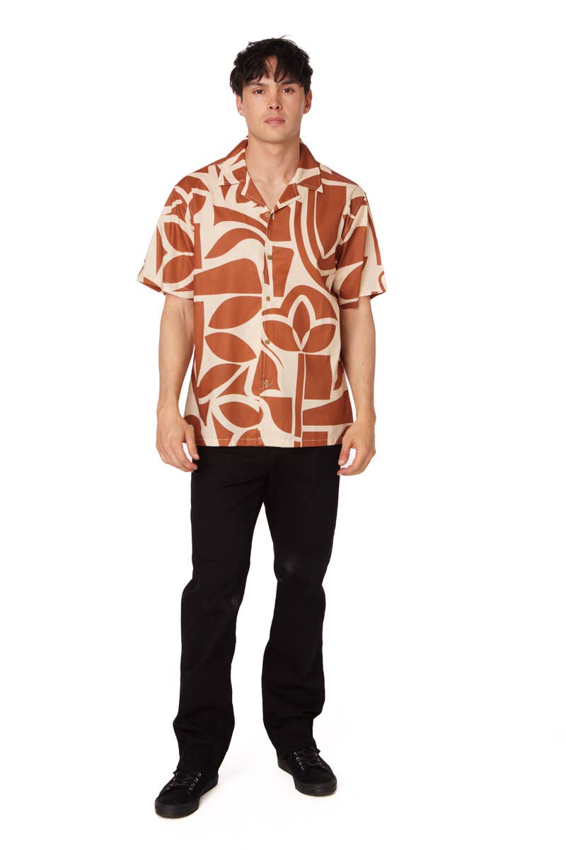 Mens Camp Collar Shirt