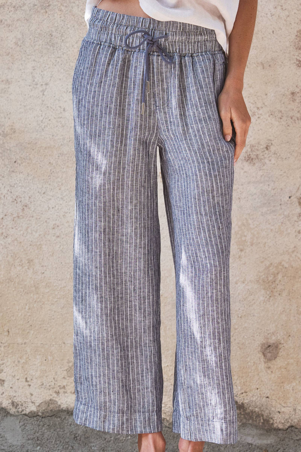 Linen Drawstring Pants