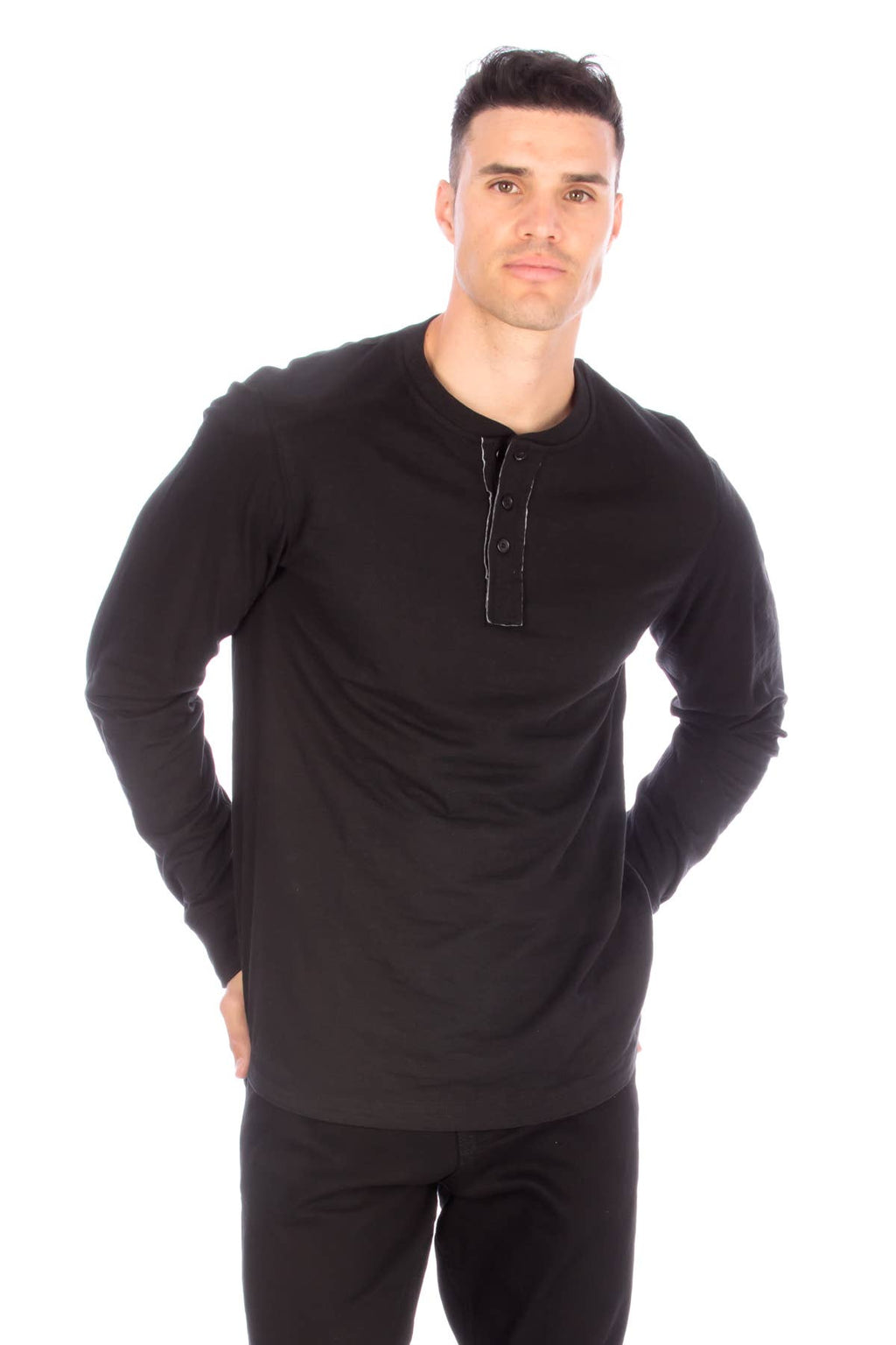 Long Sleeve Henley T-Shirt