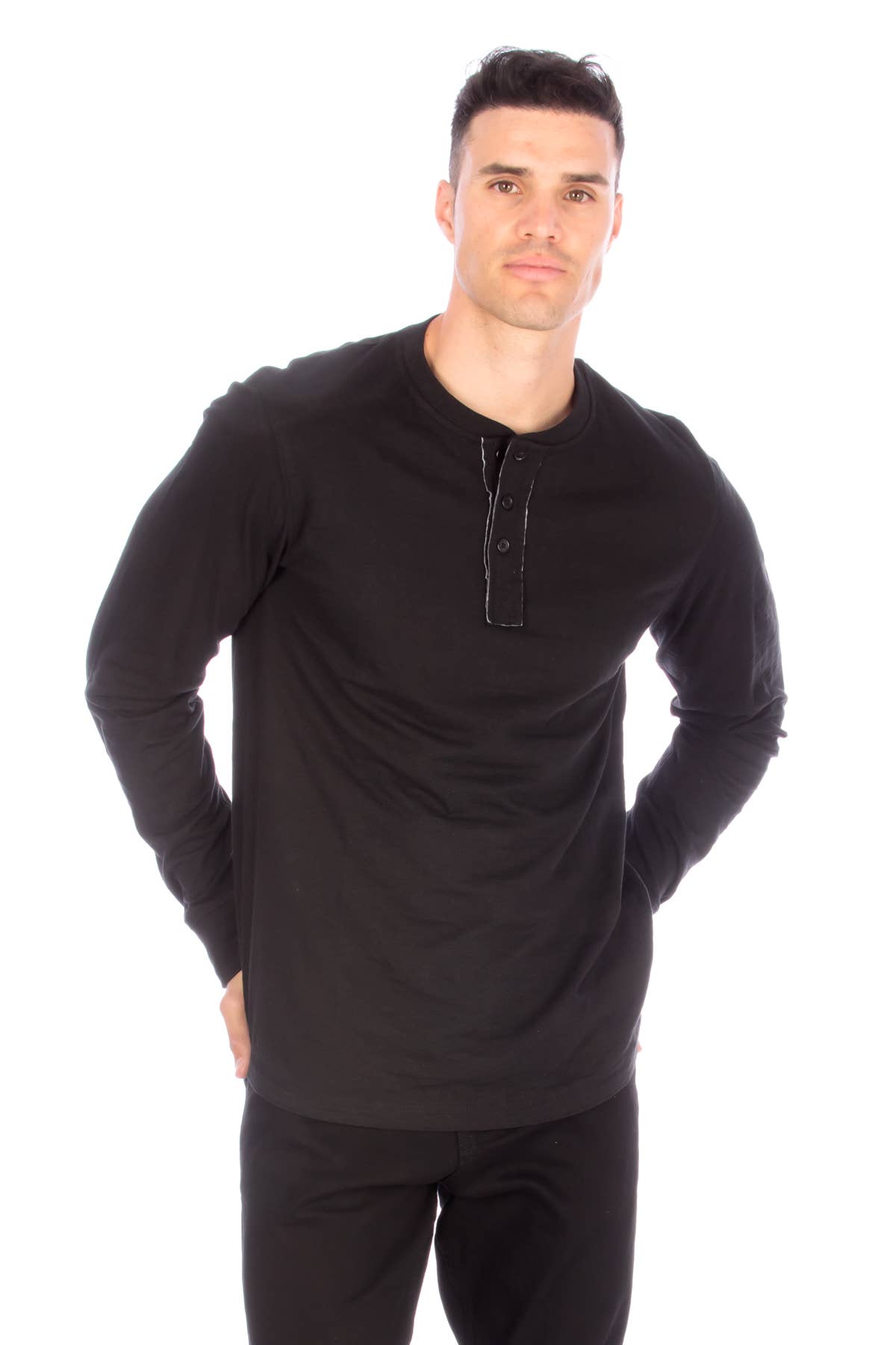 Long Sleeve Henley T-Shirt