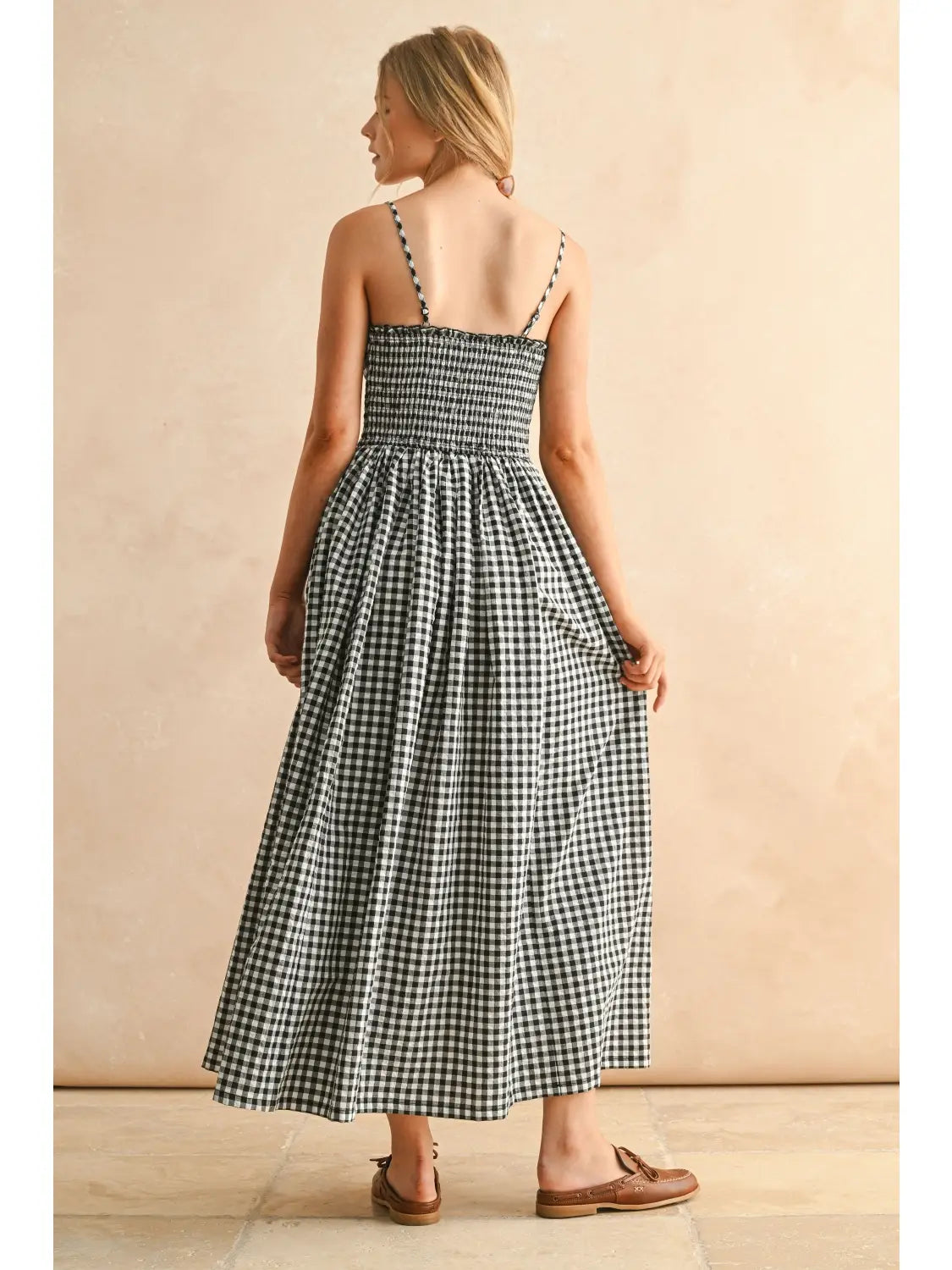 Black/White Gingham Dress