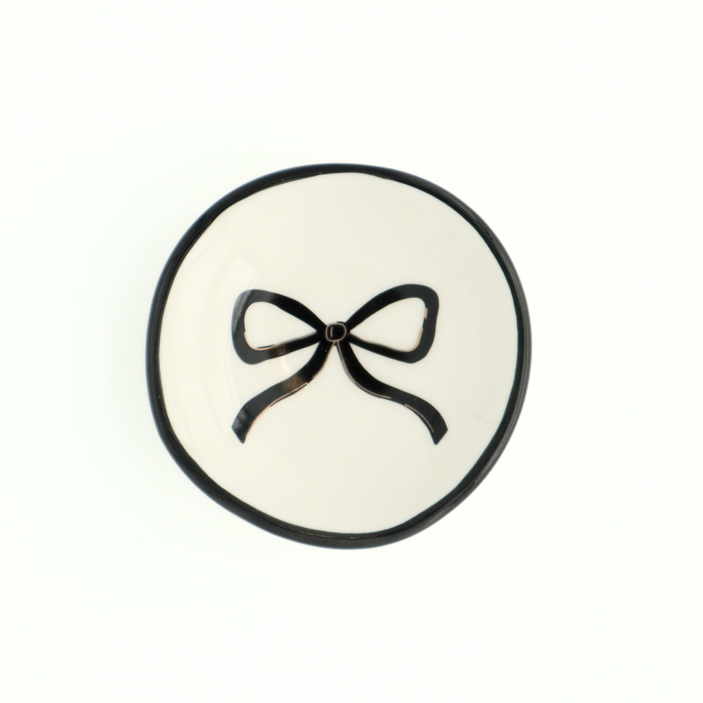 Ring Dish - Black Bow