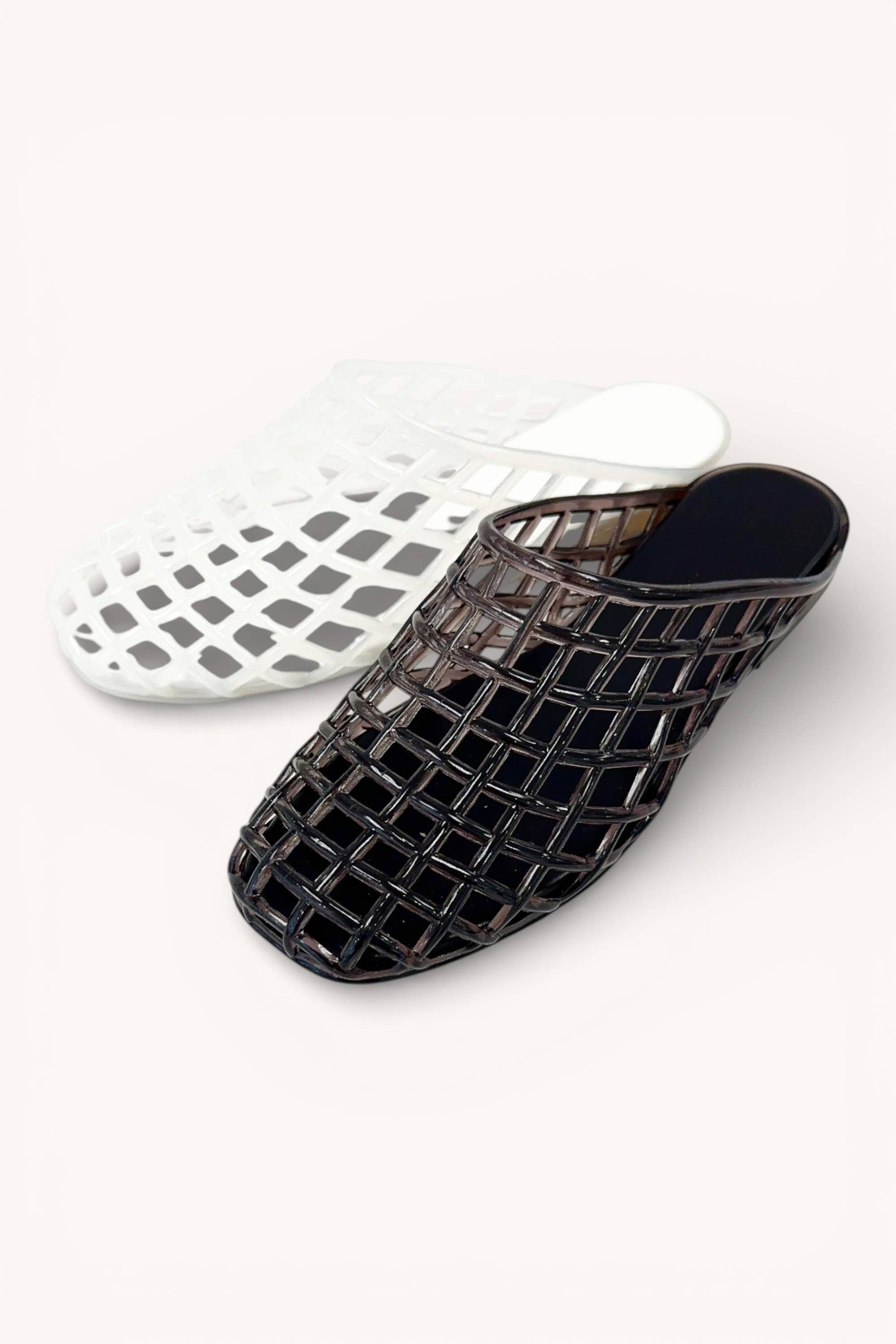 Woven Jelly Mule Slide