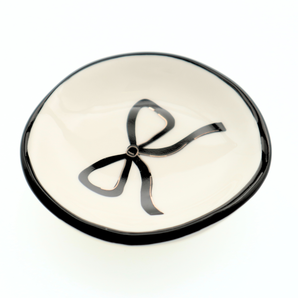 Ring Dish - Black Bow