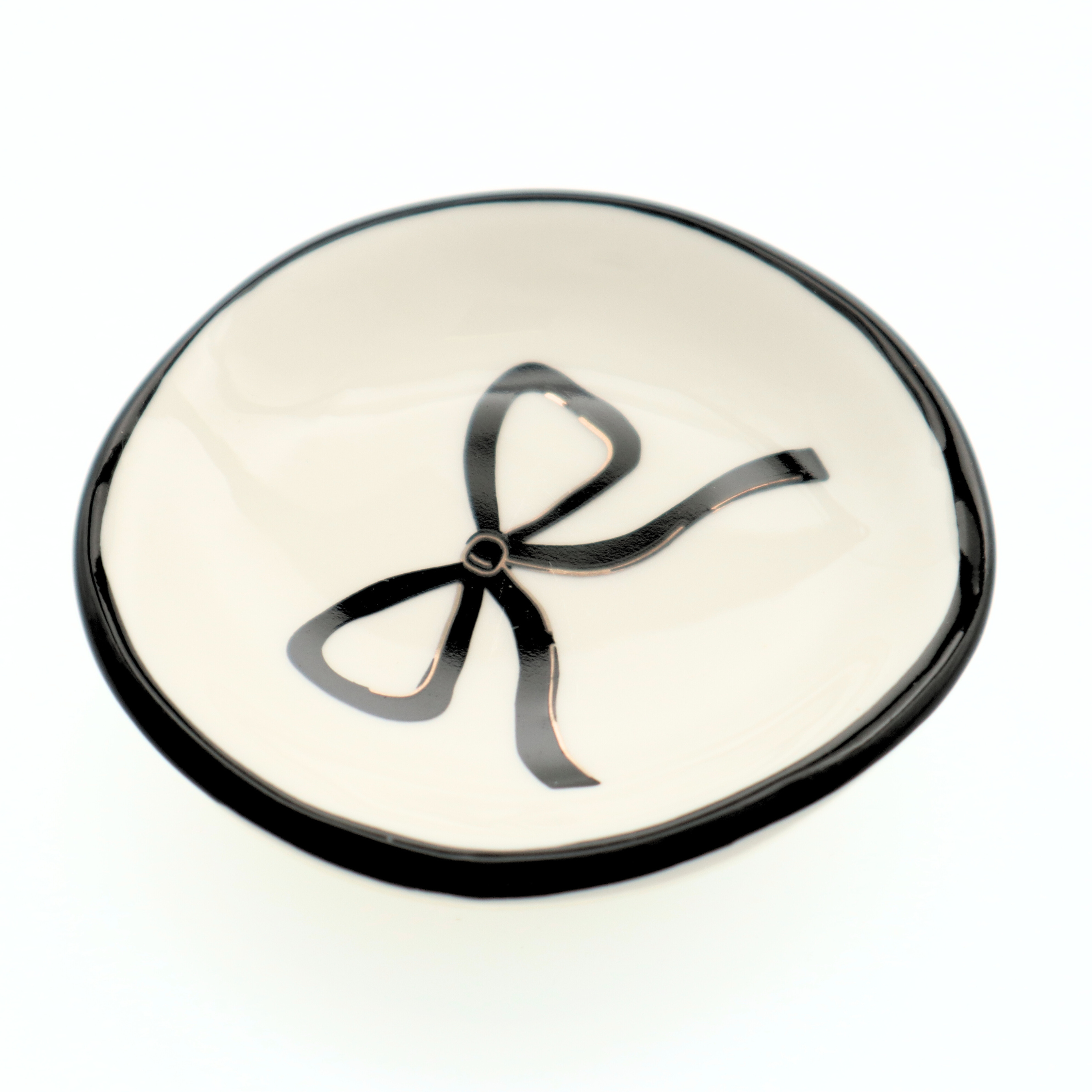 Ring Dish - Black Bow