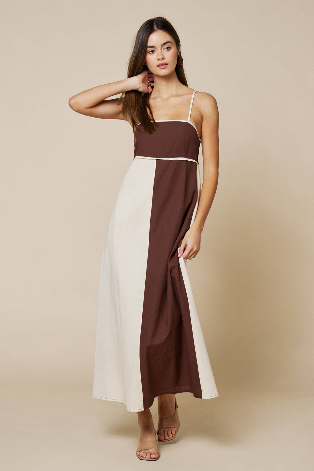 Color Block Empire Waist