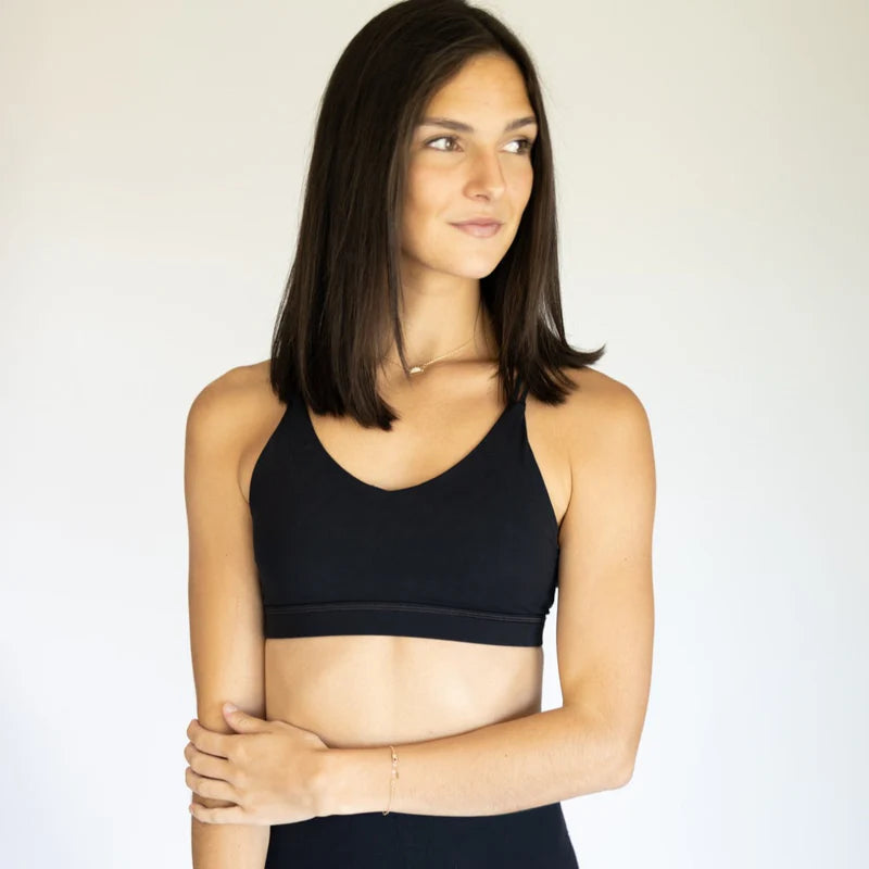 AIRE Medium Support Ultra-Soft Cross Back Sports Bra