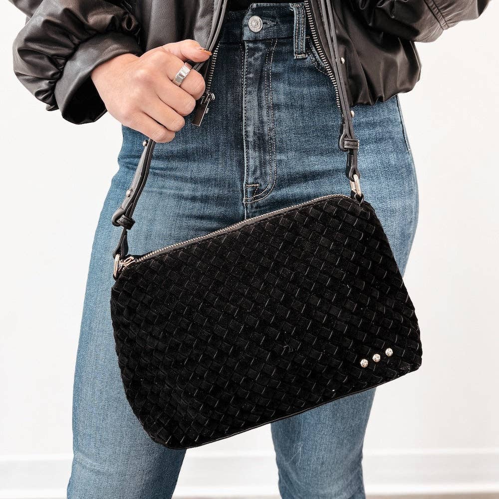 Suede Harper Hobo Shoulder Bag