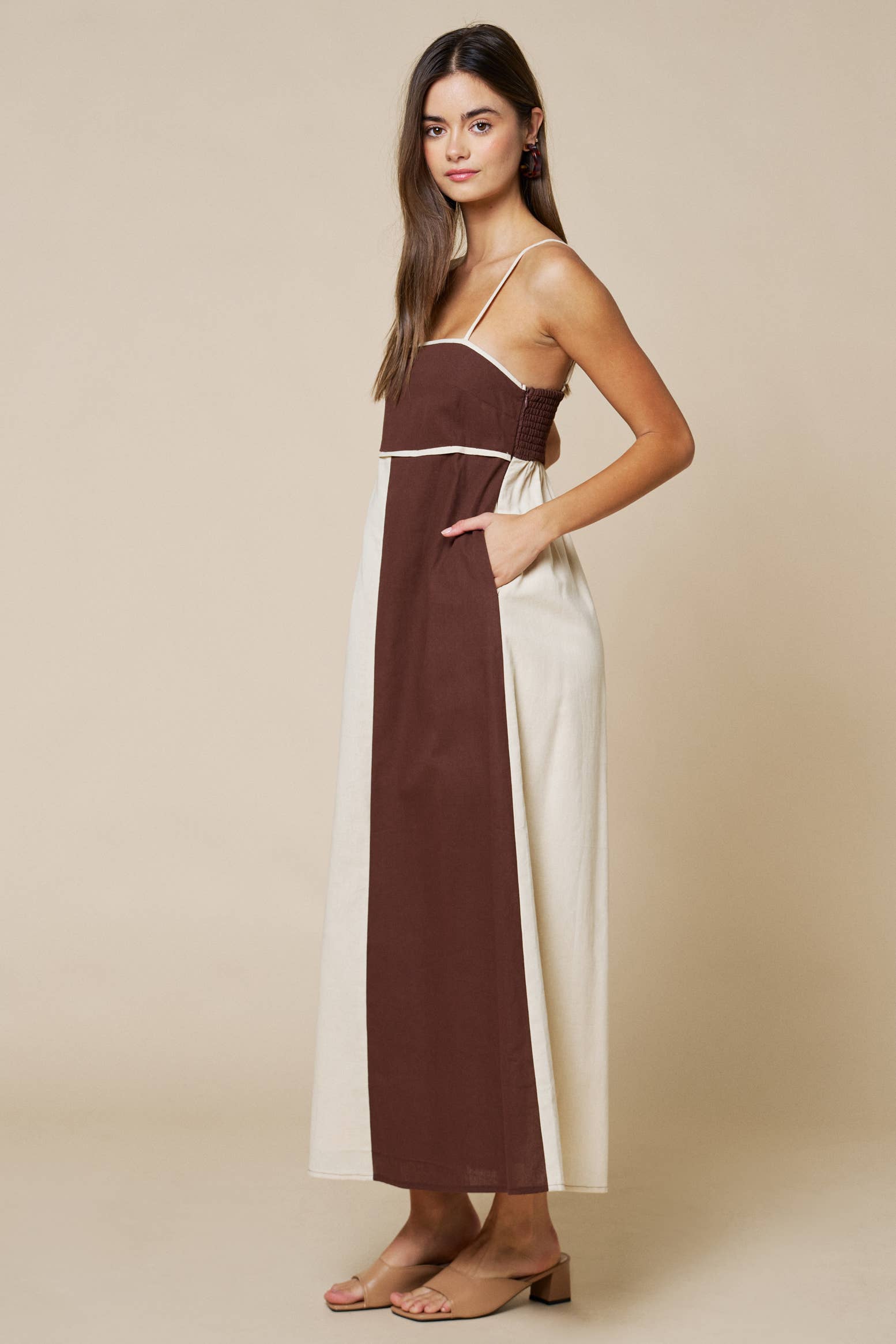 Color Block Empire Waist